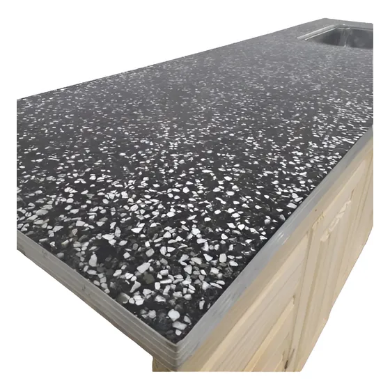 Mesada Granito Negro Y Blanco 1,82x0,62 P/ Simple. Fábrica