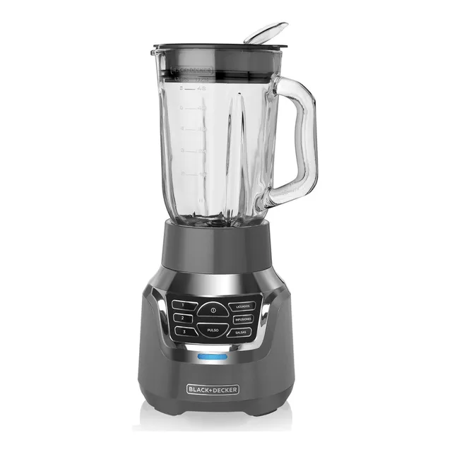 Licuadora Black+Decker FusionBlade BL1350G 1.5 L gris con jarra de vidrio 120V