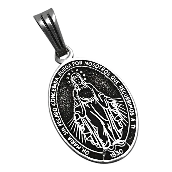 Dije Virgen Medalla Milagrosa / Plata 925