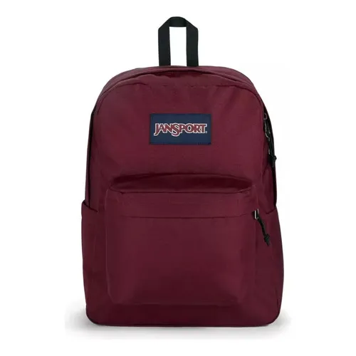 Mochila Jansport Superbreak Plus Russet Red Diseño De La Tela Liso