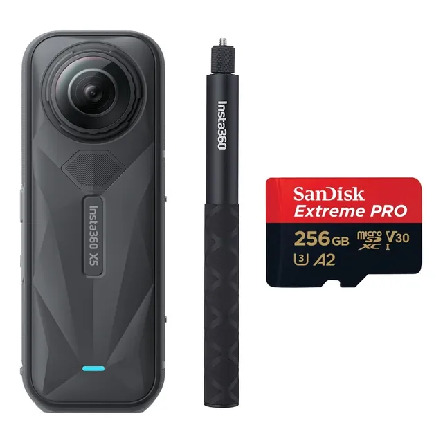 Cámara Deportiva Insta360 X5+ 256gb + Selfie Stick Invisible