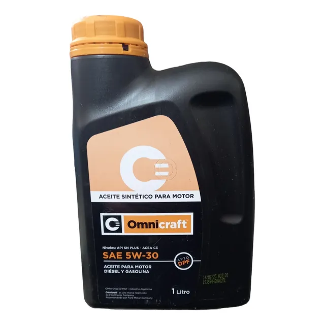 Aceite Lubricante Sintetico 5w30 Omnicraft 1 Litro