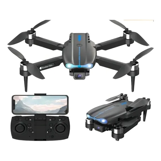Drone E99 Pro 2 câmeras 4k 1 bateria cor preto
