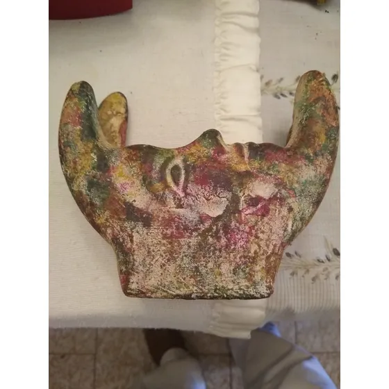 Servilletero En Ceramica Mexicana - Usado