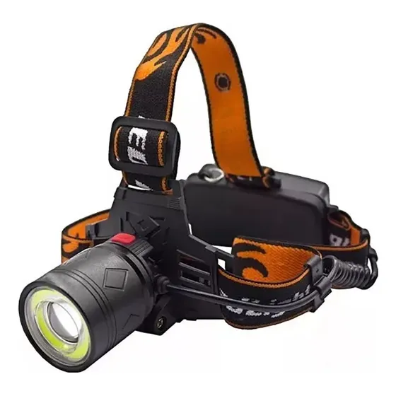 Importadora Mitre Linterna Minera Frontal Recargable Usb Profesional Led Linterna Negro Luz Blanco
