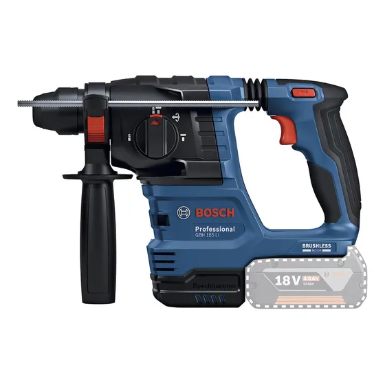 Rotomartillo electroneumático Bosch GBH 185-LI inalámbrico azul 220V