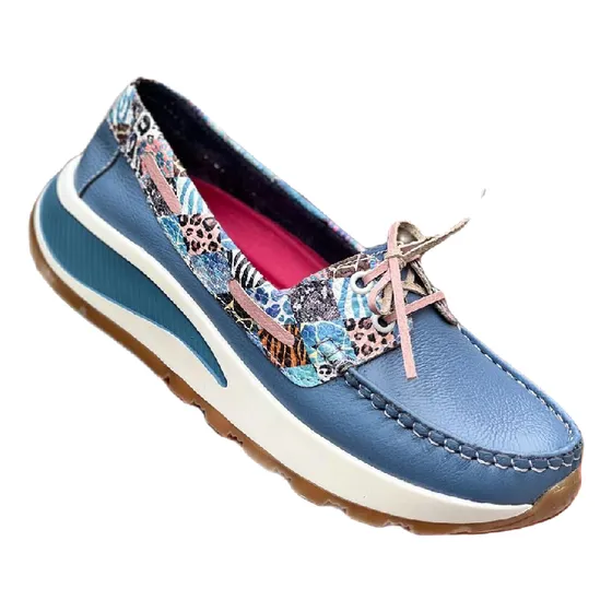 Mocasin Bolichero Zapato Casual Cómodo En Cuero Mujer 