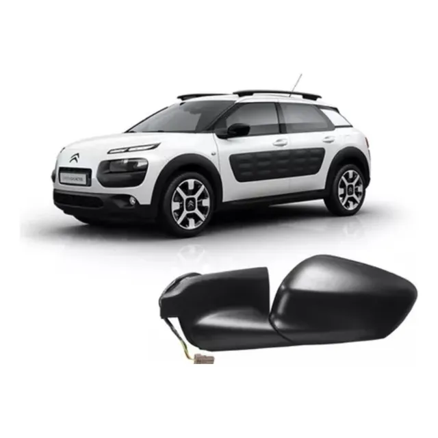 Espejos Citroen C4 Cactus 2017 Electrico Negro Derecho