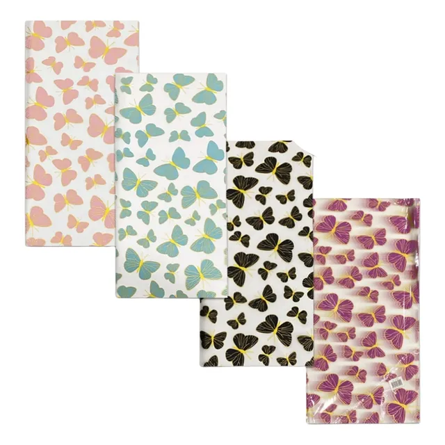 Papel Coreano Diseño Mariposas X 20 Pliegos