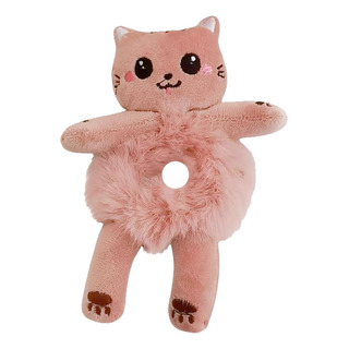 Donas De Pelo, Mxdzc-001, 1pza, Gato, Rosa, Felpa, Elástica. Donas De Pelo, Mxdzc-001, 1pza, Gato, Rosa, Felpa, Elástica.