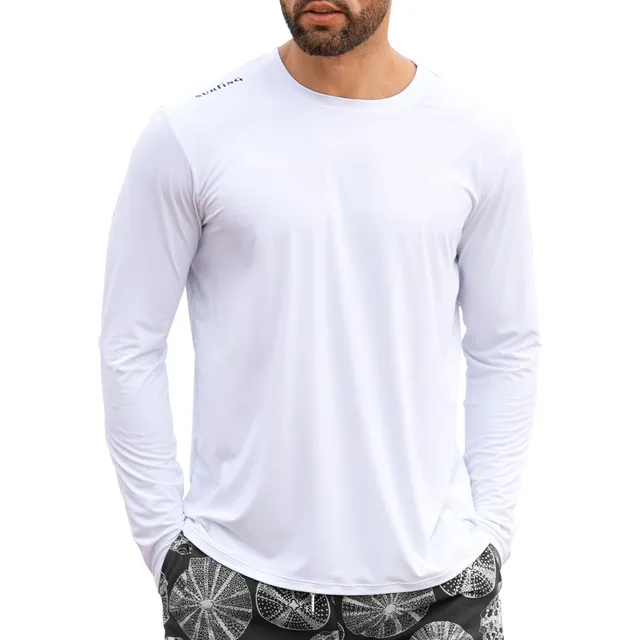 Camisa Proteccion Erupcion Para Hombre Natacion Manga Larga