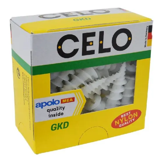 Tarugo De Nylon Tipo Tornillo Para Cartón Yeso Celo Gkd