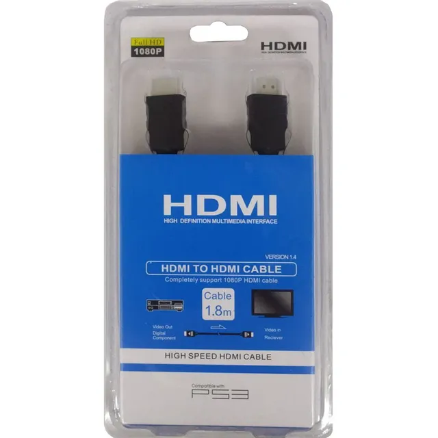 Cable Hdmi Full Hd 1.8 Mtrs 1080p Nuevo Tienda Fisica!!