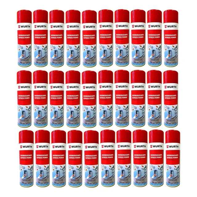 Desengraxante Express Power 500ml - Wurth 30 Unidades