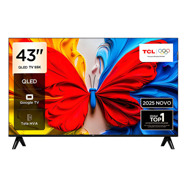 Smart Tv Tcl 43 Polegadas 43s5k Fhd Qled Hdr10 Google Tv Smart Tv Tcl 43 Polegadas 43s5k Fhd Qled Hdr10 Google Tv