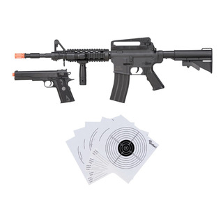 Combo Rifle Y Pistola 6mm Airsoft Resorte Targets Xtc Combo Rifle Y Pistola 6mm Airsoft Resorte Targets Xtc