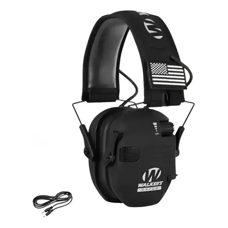 Abafador De Ruidos Eletrônico Protetor Auricular Preto