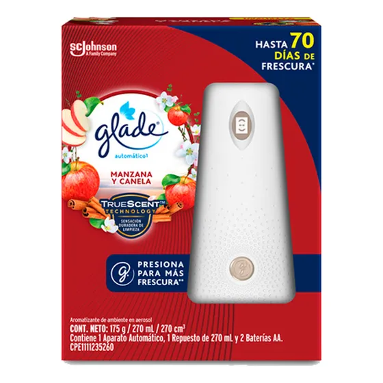 Ambientador Automático Glade Manzana Y Canela De 270ml