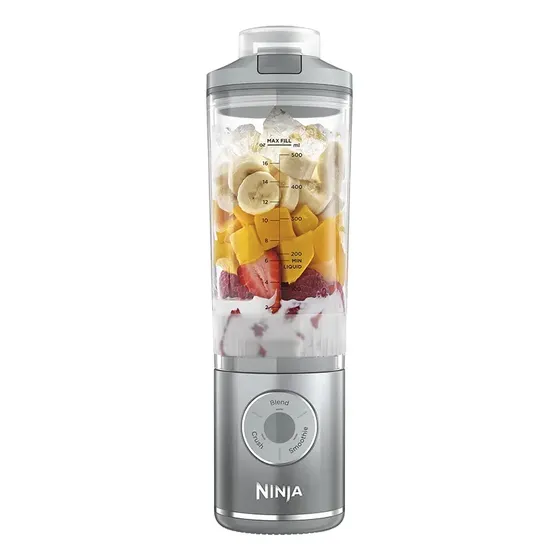 Licuadora Individual Ninja Blast Max Plateada Plateado