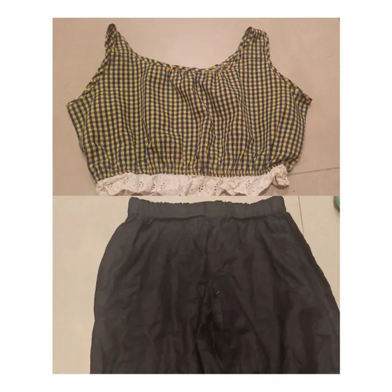 Hermoso Conjunto Top Y Pantalón. Talla 12 . Niña. 