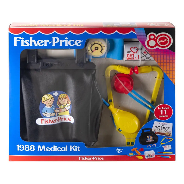 Brinquedo Fisher Price Jgf12 Meu Primeiro Kit Médico Mattel