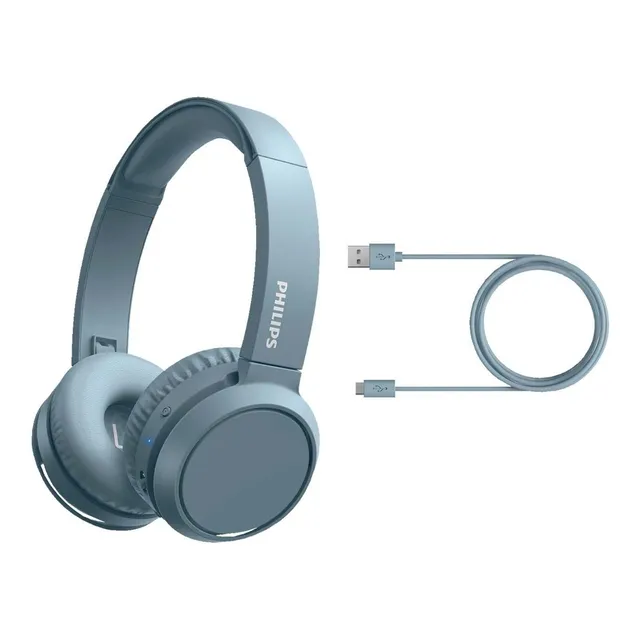 Audifono Philips Over Ear Bluetooth Tah4205 Azul