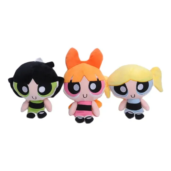 Peluche Las Chicas Superpoderosas Bombon Burbuja Bellota 3pz