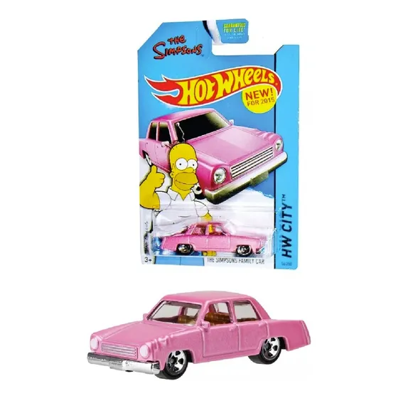 The Simpsons Hot Wheels Lacrado Rosa Homer 1a Edição