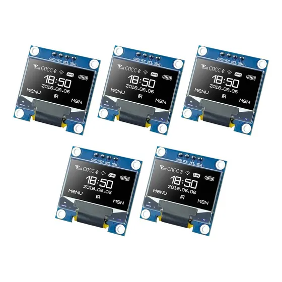 5 Pantallas Oled Ssd1306 128x64 Pixeles Display I2c Arduino