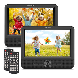 Fangor Pack Dvd Player Doble Pantalla Para Auto, Todos Regio Fangor Pack Dvd Player Doble Pantalla Para Auto, Todos Regio