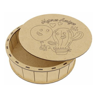 Caja Circular Mejores Amigos Para Regalo Amistad Art19606 Caja Circular Mejores Amigos Para Regalo Amistad Art19606