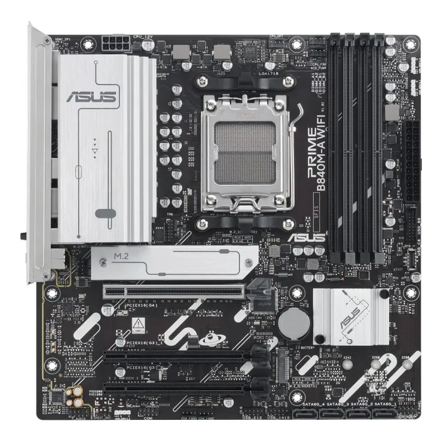 Tarjeta Madre Asus Prime B840m-a Wifi Am5 Ddr5 Pcie 4.0 Glan Color Negro