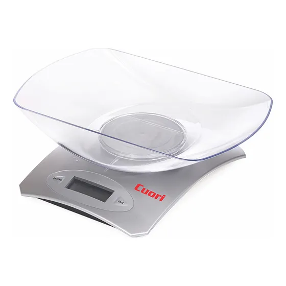 Balanza De Cocina Digital Cuori C/bowl Removible Máx 5kg Capacidad máxima 5 kg Color Gris