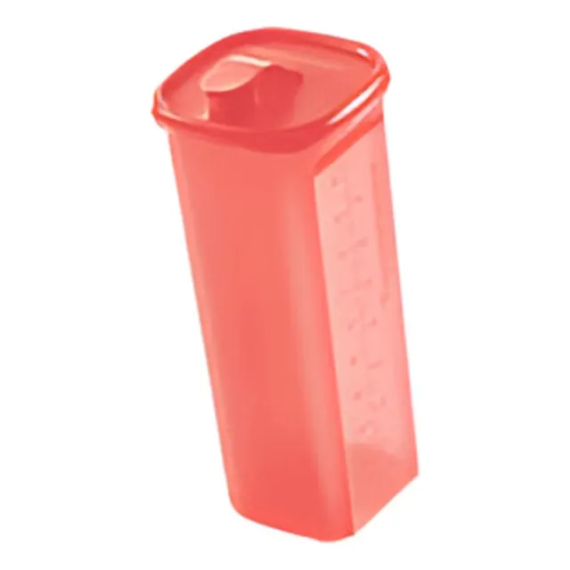 Jarra Botella Con Tapa Para Refrigerador Tupperware 2 L Roja Color Rojo