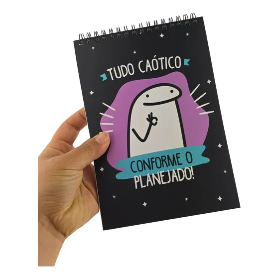 Bloco De Notas Flork Tudo Caótico Conforme O Planejado Ofert