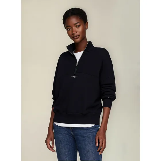 Saco De Corte Amplio Con Media Cremallera Tommy Hilfiger