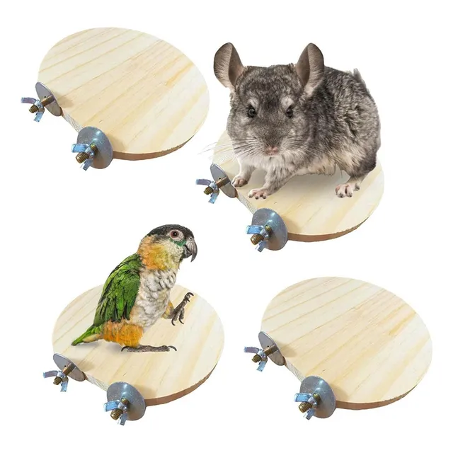 Plataforma De Jaula De Hámster De Madera Hamiledyi Juego 4