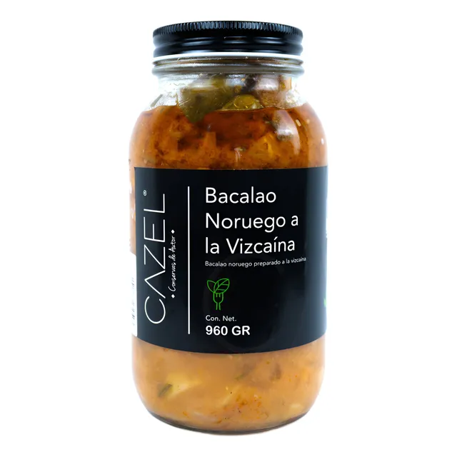 CAZEL® Bacalao Noruego Preparado A La Vizcaína 960gr