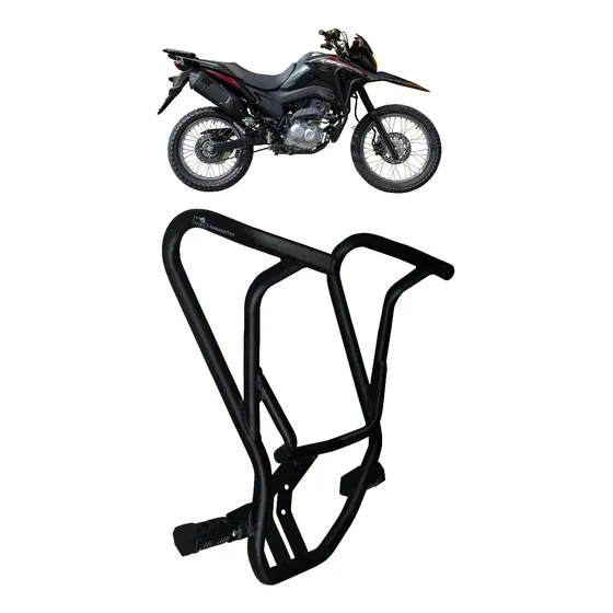 Protetor Motor Carenagem Bros 160 2025 + 2026 C/ Pedal Preto — foto 2
