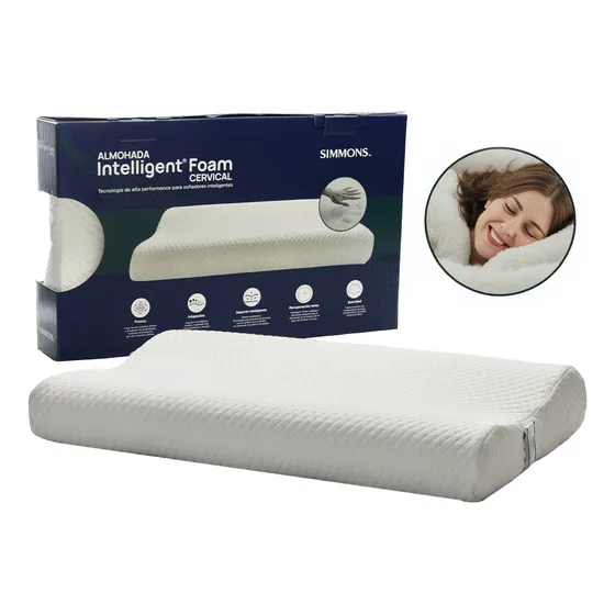 Almohada Inteligente Cervical Simmons Intelligent Foam Soft