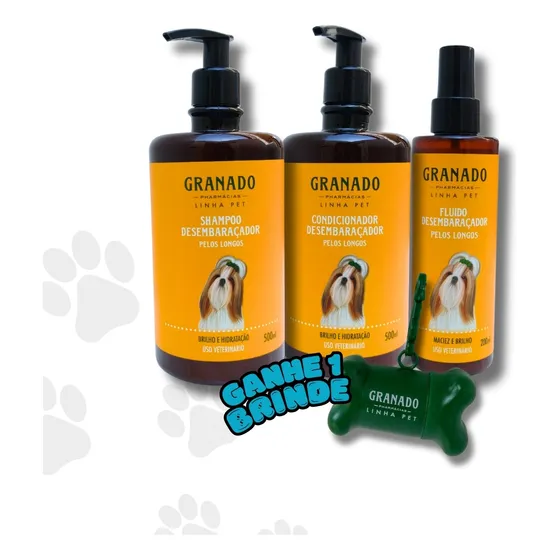 Shampoo Condicionador Fluído Desembaraçador Granado Pet