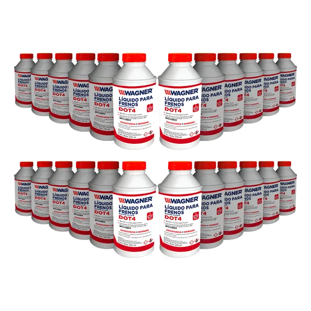 24 Líquidos Frenos Dot 4 350ml Wagner Servicio Super Pesado