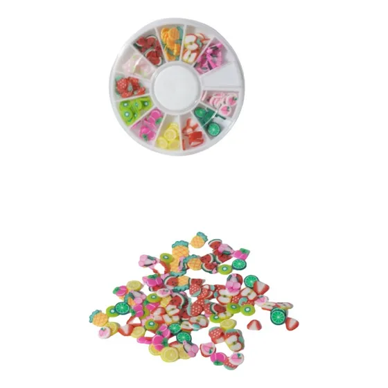 Frutas Fimo Para Decoración De Uñas (12 Pcs)