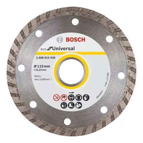 Disco De Diamante Para Concreto Turbo 4 1/2 Pulgadas Bosch