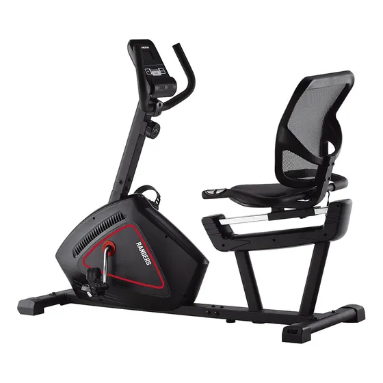 Bicicleta Fija Horizontal Magnetica Randers 63920 Usuario 110 Kg Y 190 Cm Con 8 Niveles De Resistencia Pedaleo Suave Asiento Comodo