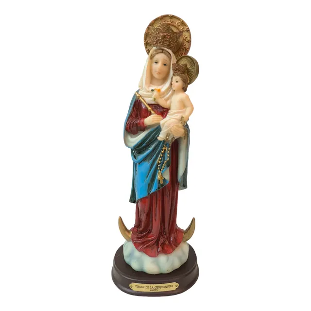 Virgen Chiquinquirá, Chinita De Poliresina - Jadro De 20 Cm