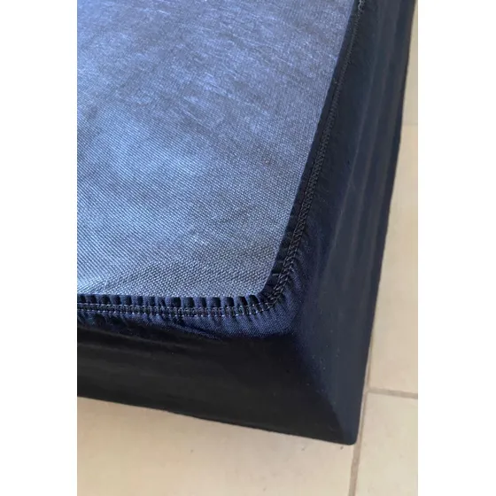 Cubresommier Ajustable King Funda Sommier Colchon 2 X 2 Color Negro