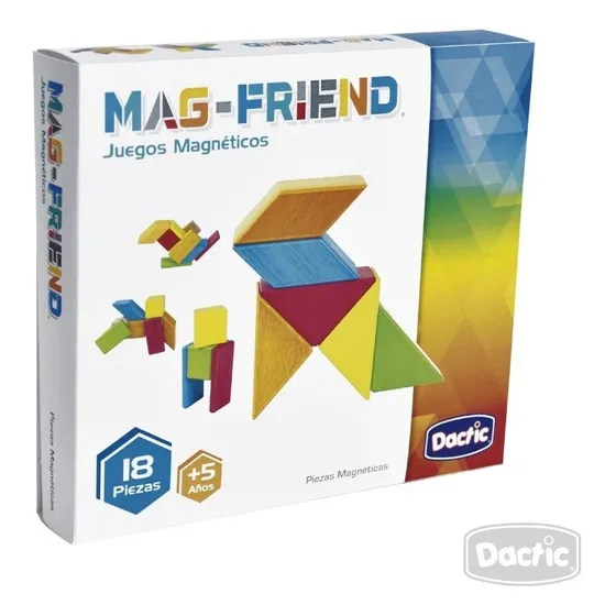 Jueguete Didactico Magnético Madera A  Color 18 Piezas