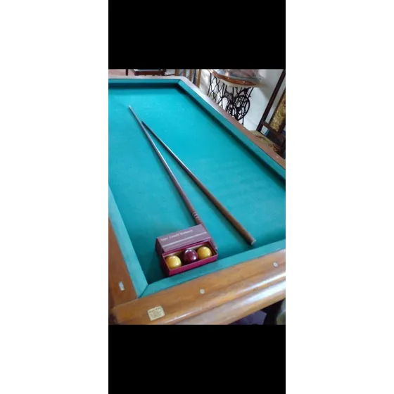 Mesa Billar Antigua Impecable. Pizarra