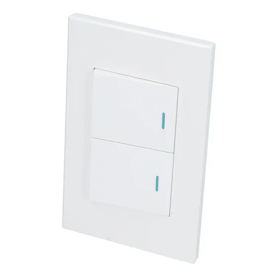Placa 2 Interruptor 1/2, Línea Premium, Color Blanco Surtek Corriente nominal 10 A Voltaje nominal 120V